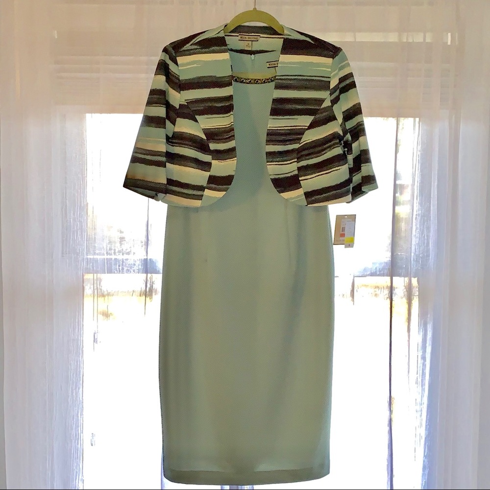 Sleeveless Dress with Short Jacket